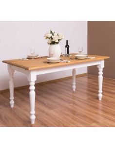 Tavolo da pranzo stile shaby chic 160cm legno MS623-160 2