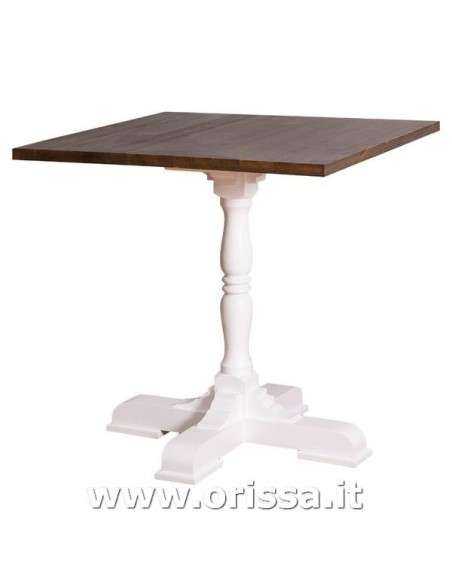 tavolo bistrot, tavolino bar gamba centrale stile nordico e country - MS675