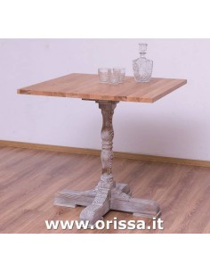 tavolo bistrot, tavolino bar gamba centrale stile nordico e country - MS675 2