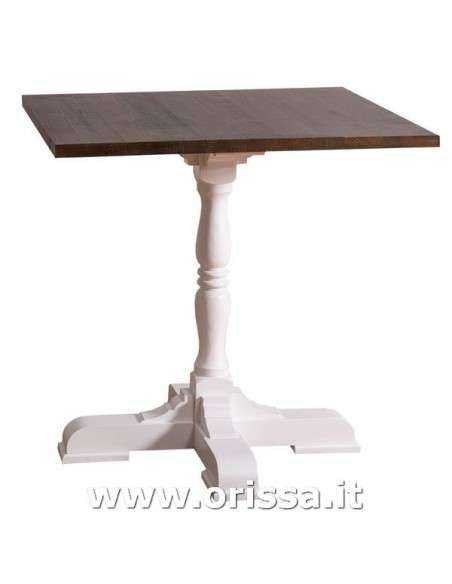 tavolo bistrot, tavolino bar gamba centrale stile nordico e country - MS675