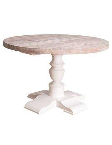 Tavolo rotondo con gamba centrale in legno diametro 130cm - MS676