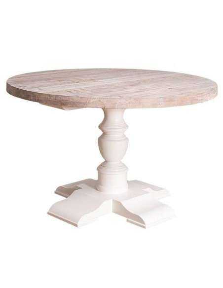 Tavolo rotondo con gamba centrale in legno diametro 130cm - MS676