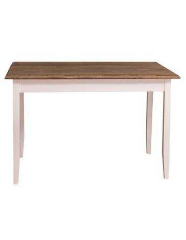Tavolo da pranzo stile country chic 120cm legno MS659-120