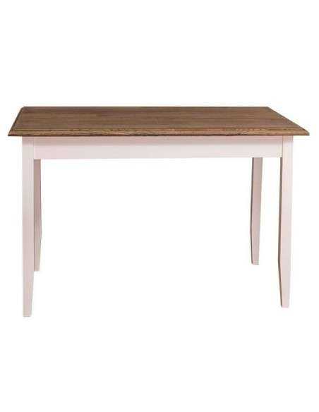 Tavolo da pranzo stile country chic 120cm legno MS659-120