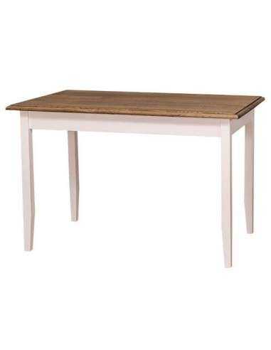 Tavolo da pranzo stile country chic 120cm legno MS659-120