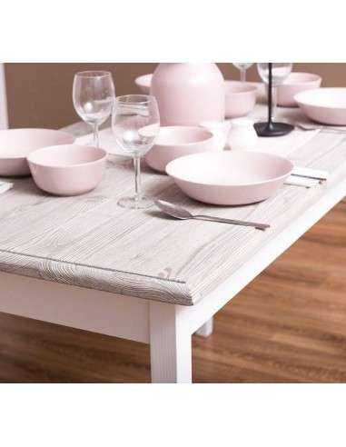 Tavolo da pranzo stile country chic 120cm legno MS659-120