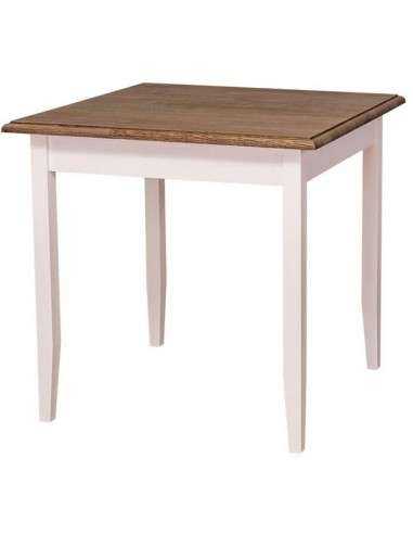 Tavolo da pranzo stile country chic 80cm legno MS659-80