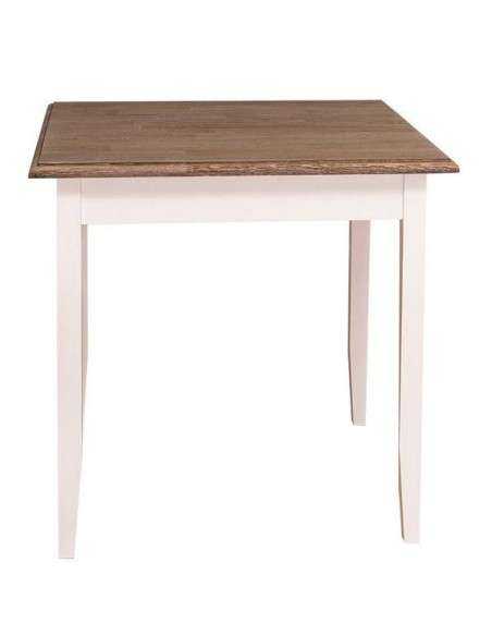 Tavolo da pranzo stile country chic 80cm legno MS659-80