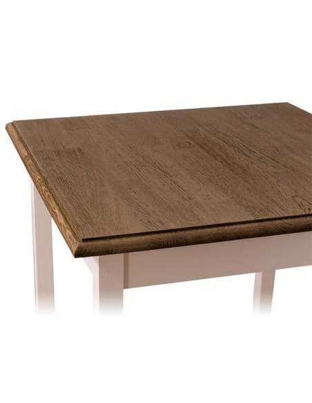 Tavolo da pranzo stile country chic 80cm legno MS659-80