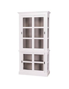Vetrina ante scorrevoli legno colorato stile provenzale MS595