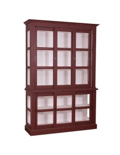 Vetrina ante scorrevoli legno colorato stile provenzale MS596