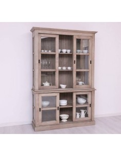 Vetrina ante scorrevoli legno colorato stile provenzale MS596 2