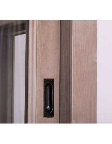 Vetrina ante scorrevoli legno colorato stile provenzale MS596