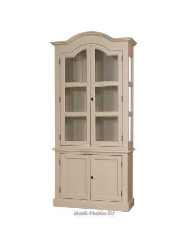 Vetrina shabby chic due corpi MS553