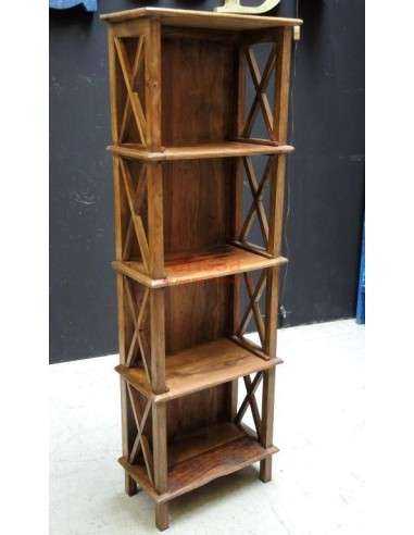 Scaffale legno massello con fondo altezza 143cm OR026B