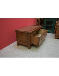 Credenza porta tv coloniale con cassetto legno di teak TL146 2