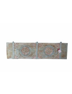 Pannello fregio intagliato etnico in legno di teak da appendere TL212A