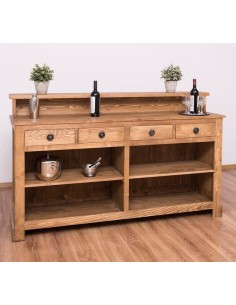 banco negozio o banco bar colorato stile country e nordico in legno MS578 2