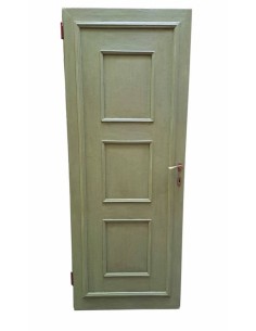 Porta ad un battente rossa e verde decorata stile barocco 78x200cm CX174 2
