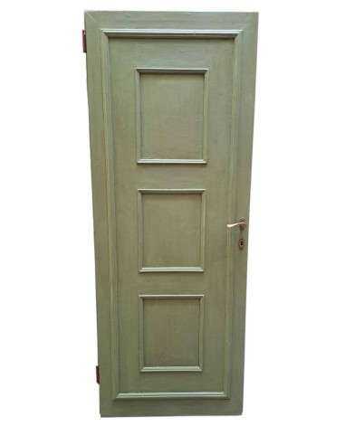 Porta ad un battente rossa e verde decorata stile barocco 78x200cm CX174