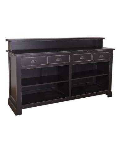 banco negozio o banco bar colorato stile country e nordico in legno MS578