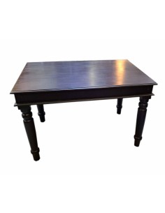 Tavolo taka indiano legno di sheesam colore nero 120cm CX179 2