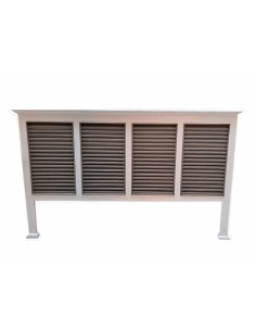 Testata letto country legno massello colore bianco 180cm OR461332