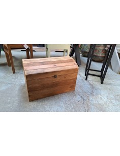 Baule in legno massello anticato 46cm antique wood OR483175B
