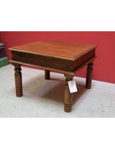 Tavolo takat in legno massello di indiano forma quadrata TM161