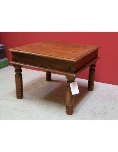 Tavolo takat in legno massello di indiano forma quadrata TM161