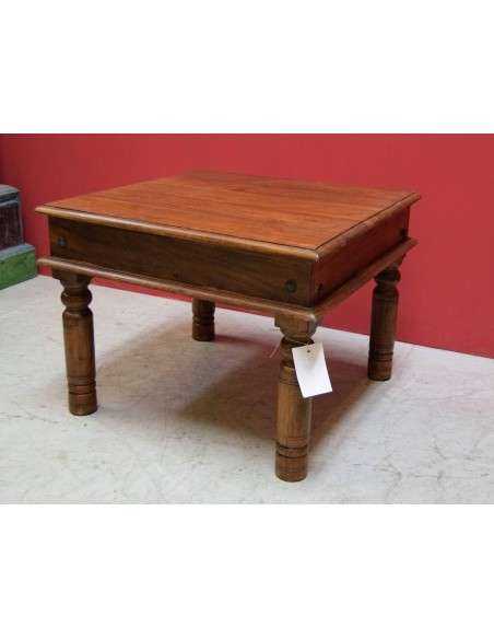 Tavolo takat in legno massello di indiano forma quadrata TM161
