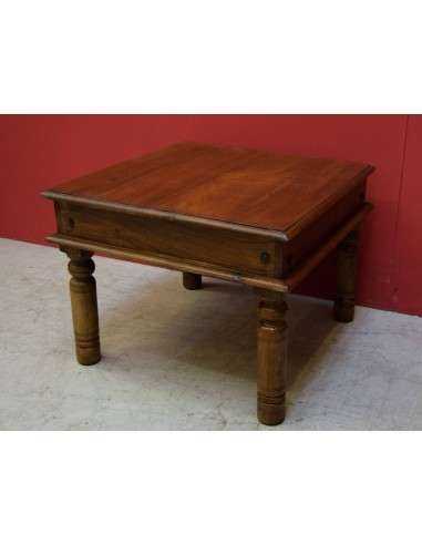 Tavolo takat in legno massello di indiano forma quadrata TM161