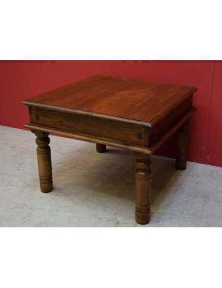 Tavolo takat in legno massello di indiano forma quadrata TM161