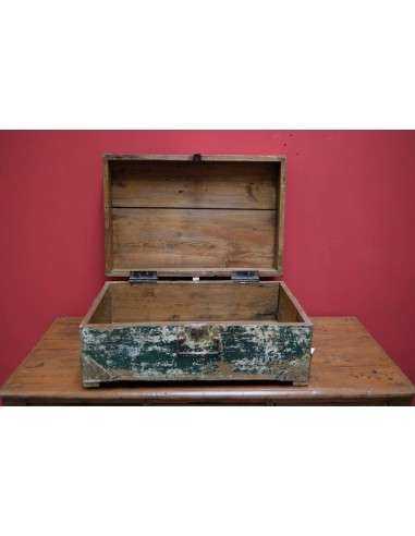 Baule legno massello finitura multicolor shabby TM049