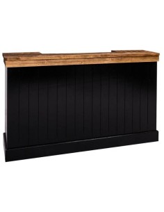 Banco bar stile country in legno colorato o rustico 180cm MS696-180