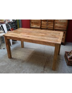 Tavolo rustico allungabile in legno massello di mango - Produzione Artigianale dall'India 150/230cm AGB0375