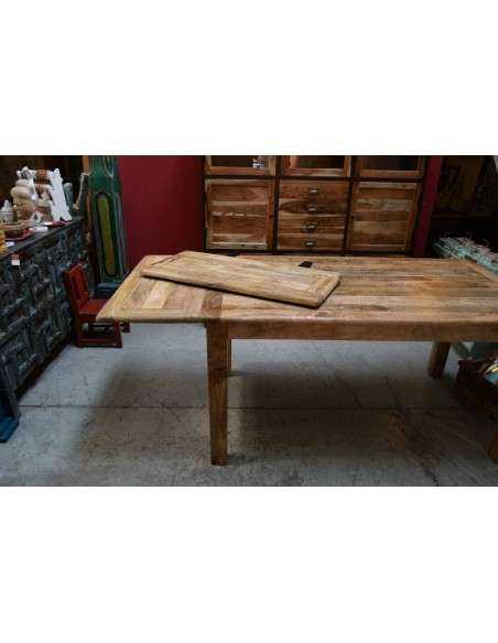 Tavolo rustico allungabile in legno massello di mango - Produzione Artigianale dall'India 150/230cm AGB0375