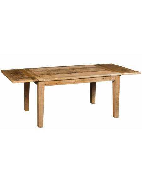 Tavolo rustico allungabile in legno massello di mango - Produzione Artigianale dall'India 150/230cm AGB0375