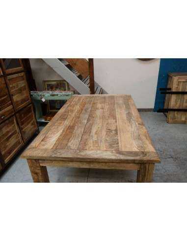 Tavolo rustico allungabile in legno massello di mango - Produzione Artigianale dall'India 150/230cm AGB0375