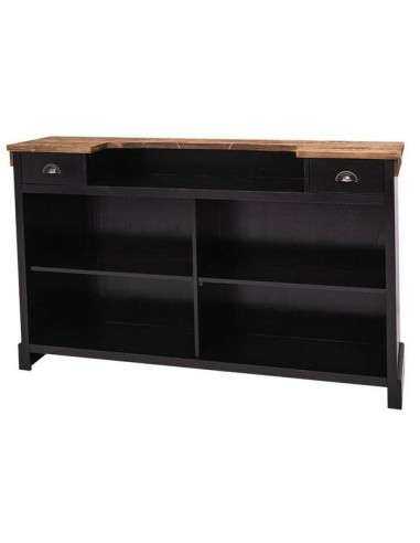Banco bar stile country in legno colorato o rustico 180cm MS696-180