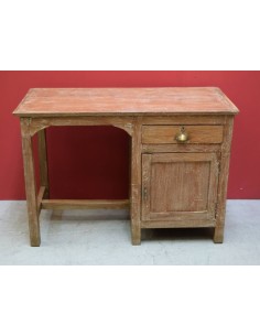 Scrivania in legno di teak sbiancato epoca coloniale TP120