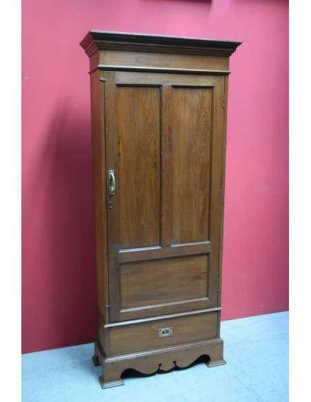Armadio anta singola stile inglese  in legno di teak epoca coloniale TP144