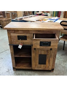 Credenza Rustica Jupiter Anta Scorrevole 5 cassetti 90cm AGB0665 2