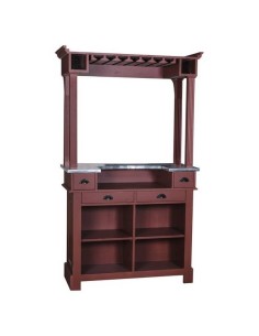 Mobile Bar in Legno Massello di Pino 210cm - Eleganza e Funzionalità MS1003+GAL-120 2