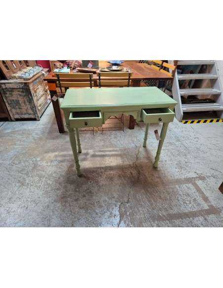Scrivania in legno massello con due cassetti TR046