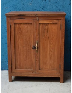 Credenza Bassa in Legno Massello di Teak - Epoca Coloniale Indiana TR006