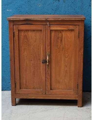 Credenza Bassa in Legno Massello di Teak - Epoca Coloniale Indiana TR006