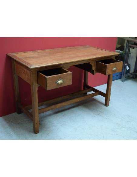Scrivania in Legno Massello Indiano - epoca coloniale - 120x60cm TR046