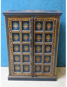 Armadietto Etnico Indiano con Decorazioni Artigianali TR116