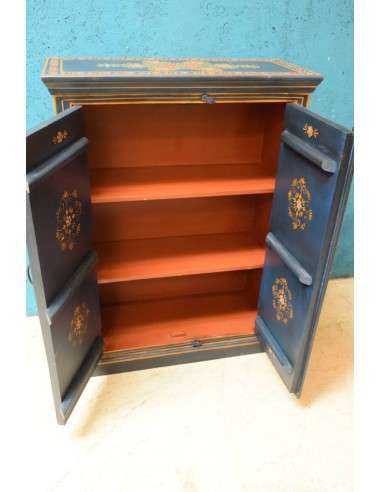 Armadietto Etnico Indiano con Decorazioni Artigianali TR116